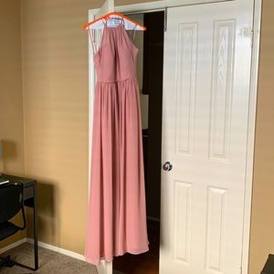 Size 2, dusty rose, Azazie bridesmaid dress